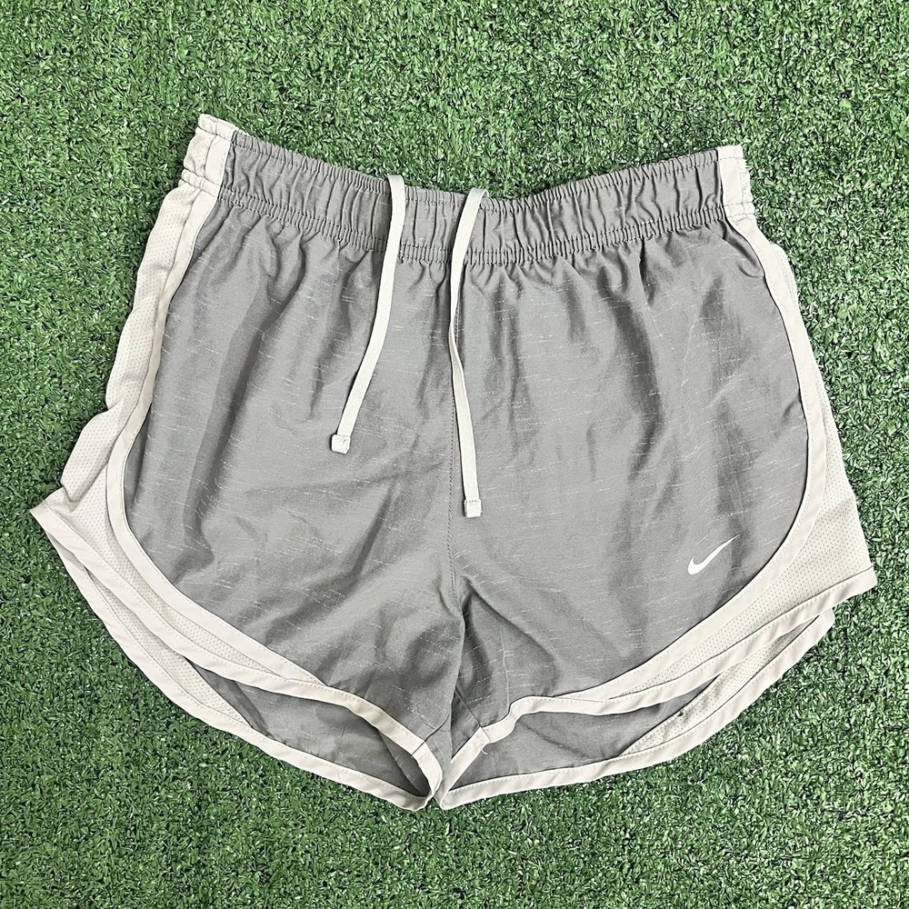Nike Dri-fit Running Women's Activewear Shorts Wolf Gray Two Tone Size Small